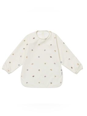 Long-Sleeve Bib Smock in Cream with paw patrol patrol